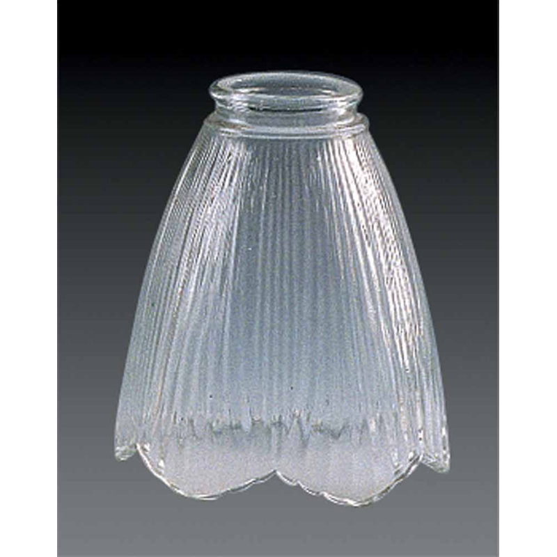 Abat-jour de luminaire suspendu en verre transparent H 5,5 po x l 4,75 po Volume Lighting 