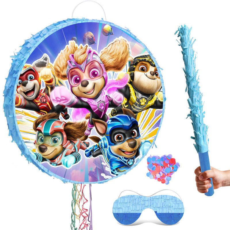Ensemble de 4 décorations pour fêtes d'anniversaire Paw Patrol