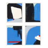 Beneath The Blue Set Of 4 Print by Andrea Stokes
