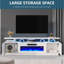 Meuble télé Bhhatu de 70 po avec foyer électrique à 2 niveaux-570331156-568119055