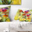 Coussin floral avec bouquet de fleurs Gerbera-29895883-89810655