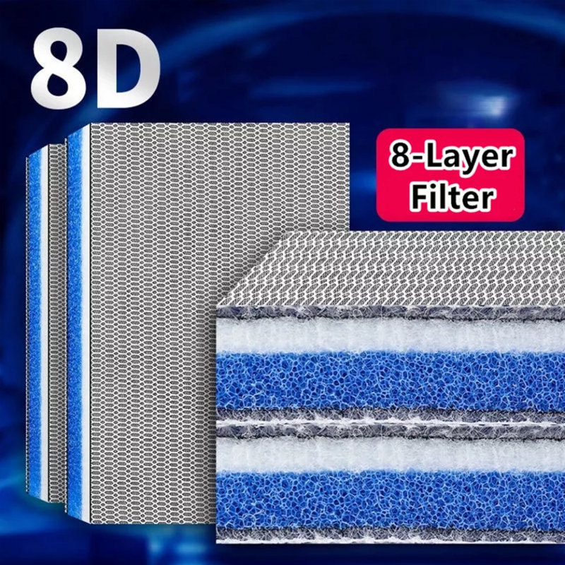 Coussin filtrant 8 couches 8d, H 2 po x l 20 po x P 16 po