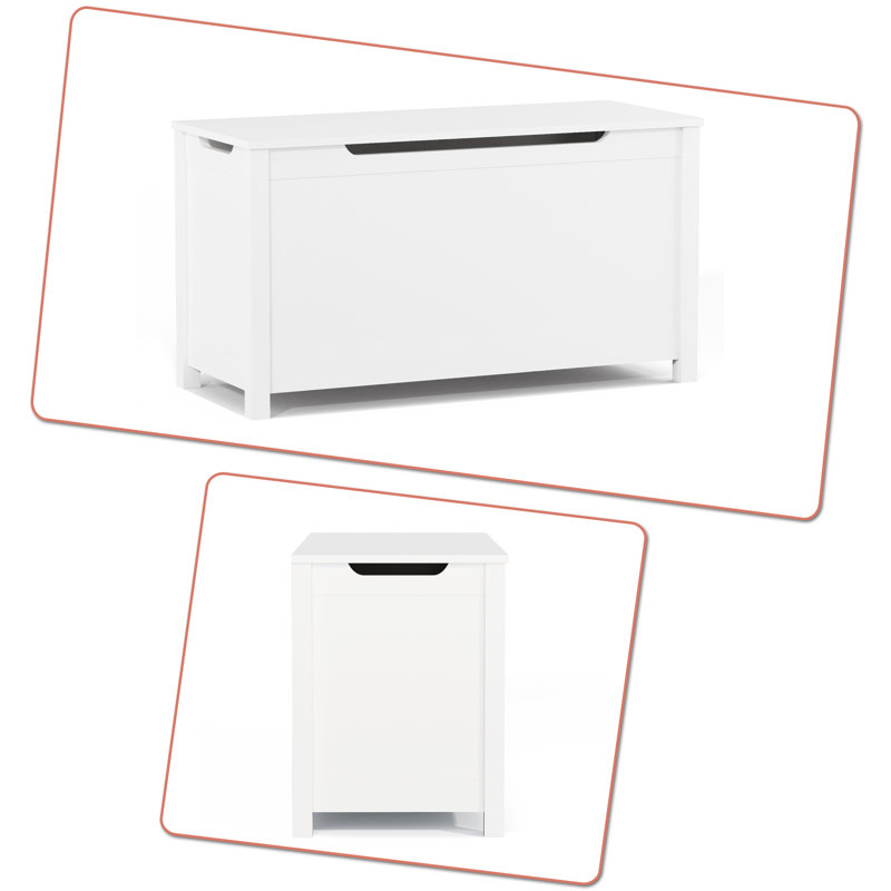 Fredine Storage Bench, White