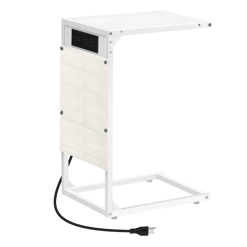 Table de bout Keyairah, Blanc, Blanc