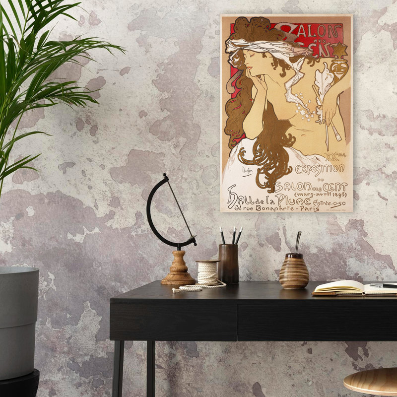 Salon Des Cent 20Th Exposing - Museum, H 24 po x l 16 po