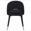 Chaises d'appoint arquées noires (ensemble de 2)-1914426297
