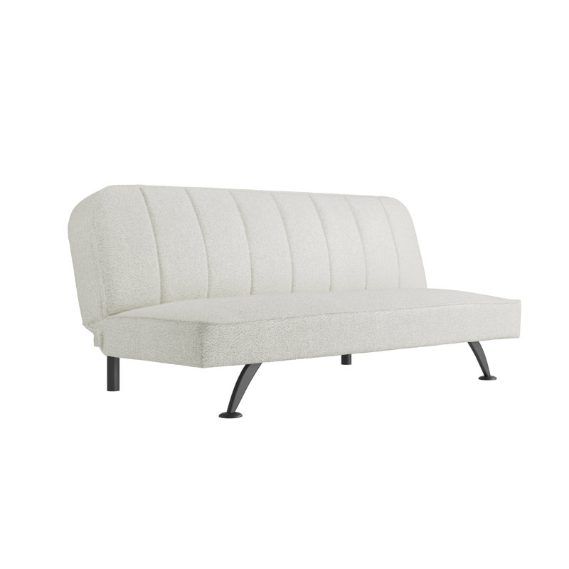 BURLINGTON SOFA BED, Ivory, Matte Black, Boucle