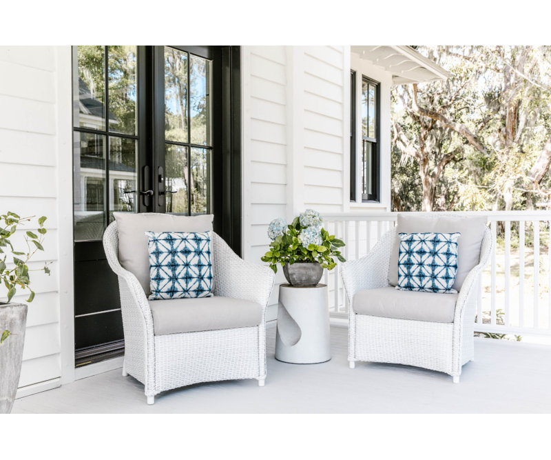 Weekend Retreat Outdoor Lounge Chair, Linen, Callen Pearl