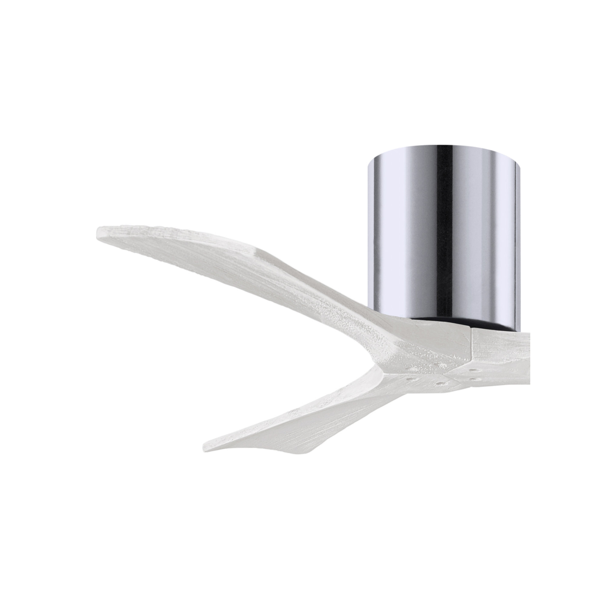 Olivier 3 Blade Ceiling Fan, Polished Chrome, Matte White, 42"