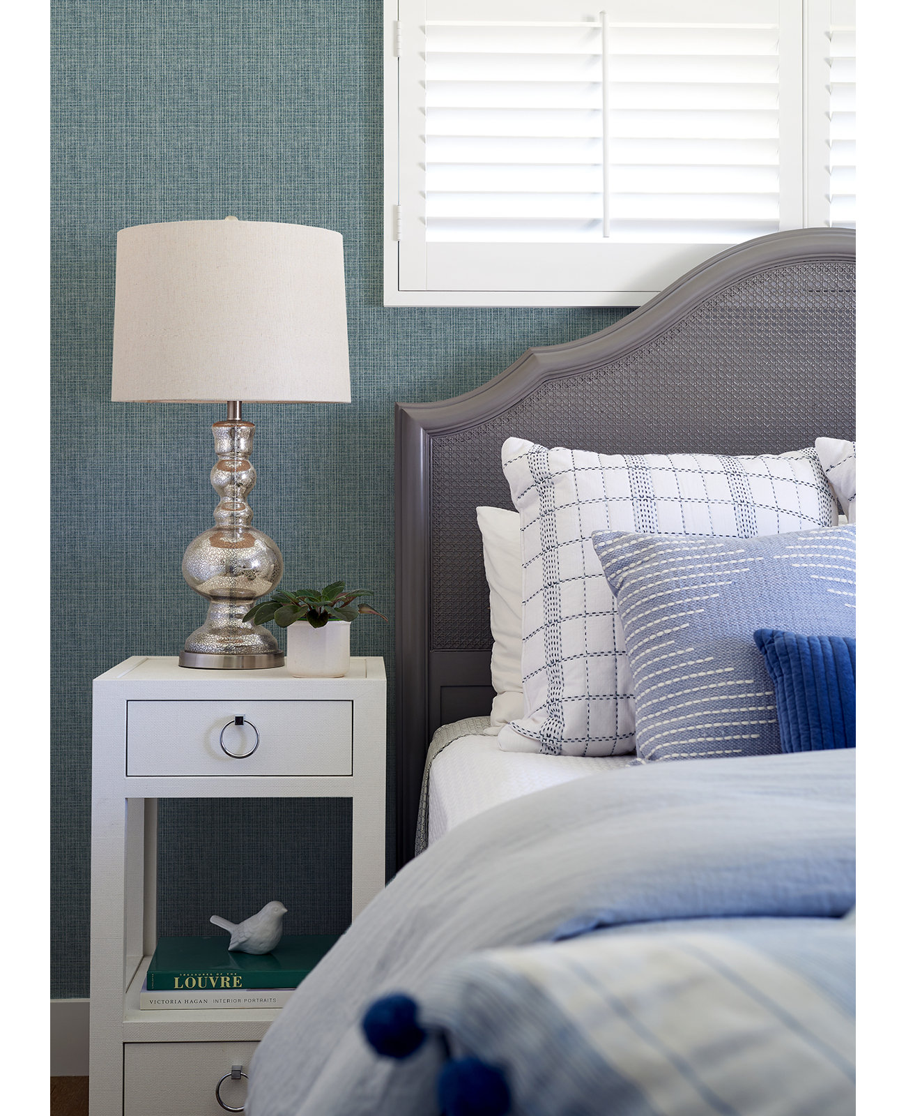 Quartney Wallpaper, Blue