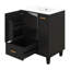 Meuble-lavabo 24 po avec lavabo en céramique, meuble-lavabo avec plateau, tablette de porte, tiroir profond, panier coulissant à 2 niveaux-1521837362