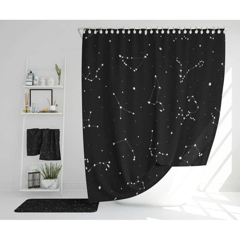Niang Polyester Shower Curtain Set