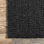 Tapis noir en jute touffeté à la main Bernyce-1991143129