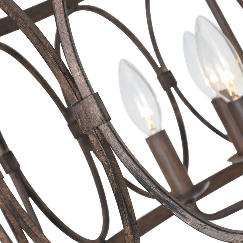 Argeros 5 - Light Dimmable Drum Chandelier