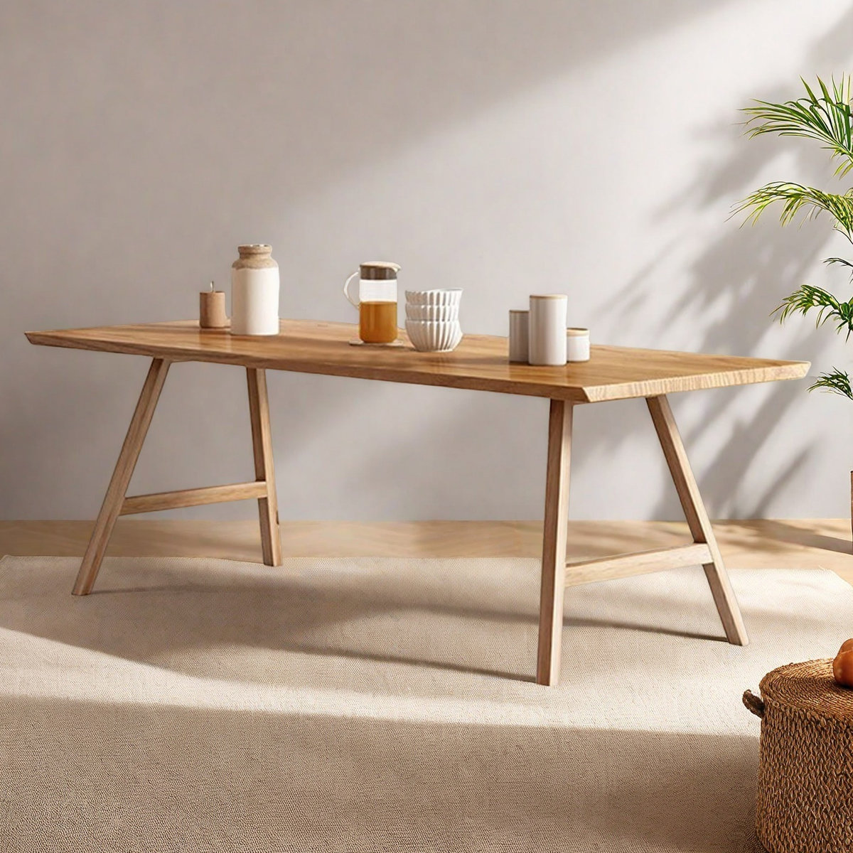 Corrigan Studio Modern minimalist solid wood wabi-sabi style dining ...