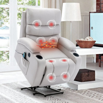 Taichi Upholstered Heated Massage Chair