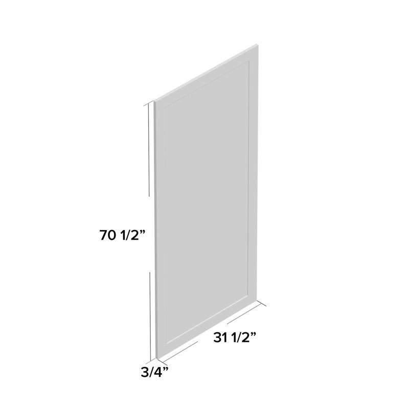 Lunado Mirror, 70.5" H x 31.5" W x 0.75" D, Gold