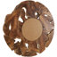 Sotera Round Wood Wall Mirror