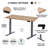 Castorena Adjustable Metal Base Standing Desk-97817813