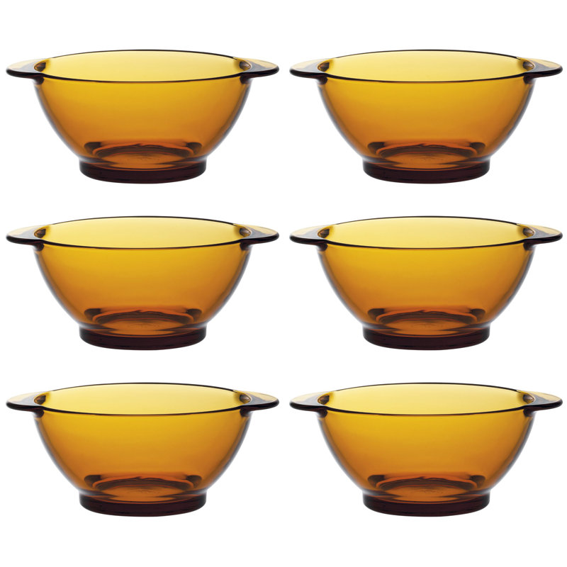 Duralex Lys Bowl With Handles 13.5Cm, Orange
