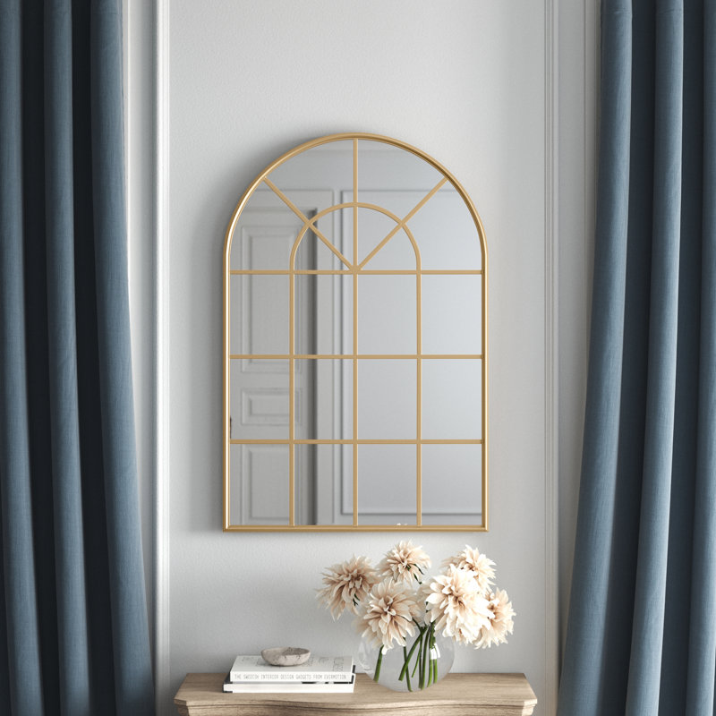 Miroir biseauté Avdja, 47,25 po x 31,5 po, Laiton