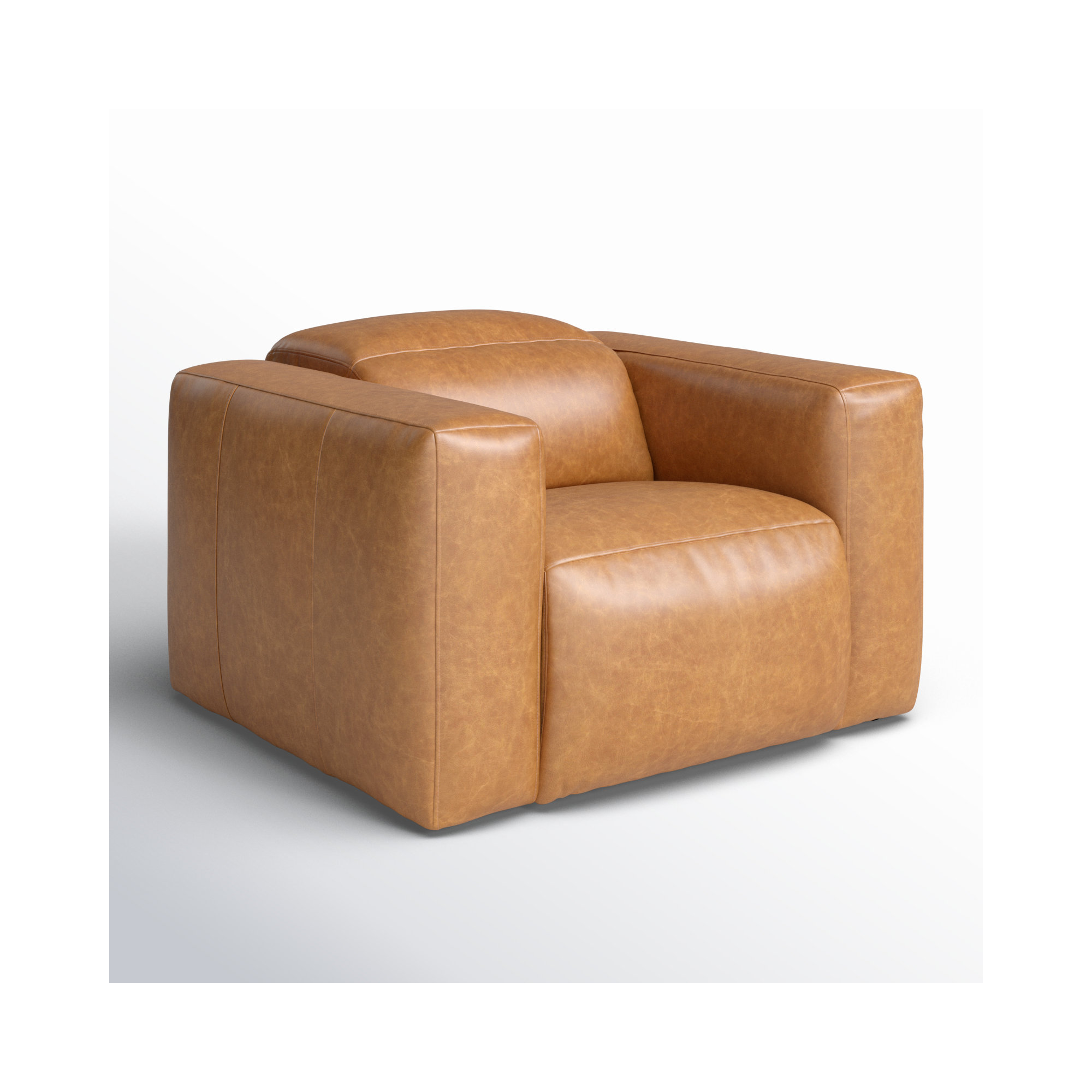 Amed Genuine Leather Power Recliner