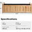 Lit de jardin surélevé en bois 3,6 x 1,3 pi-32569406