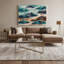 «Southwestern Patterns Hopi Rain Clouds», art mural sur toile gris-967362910