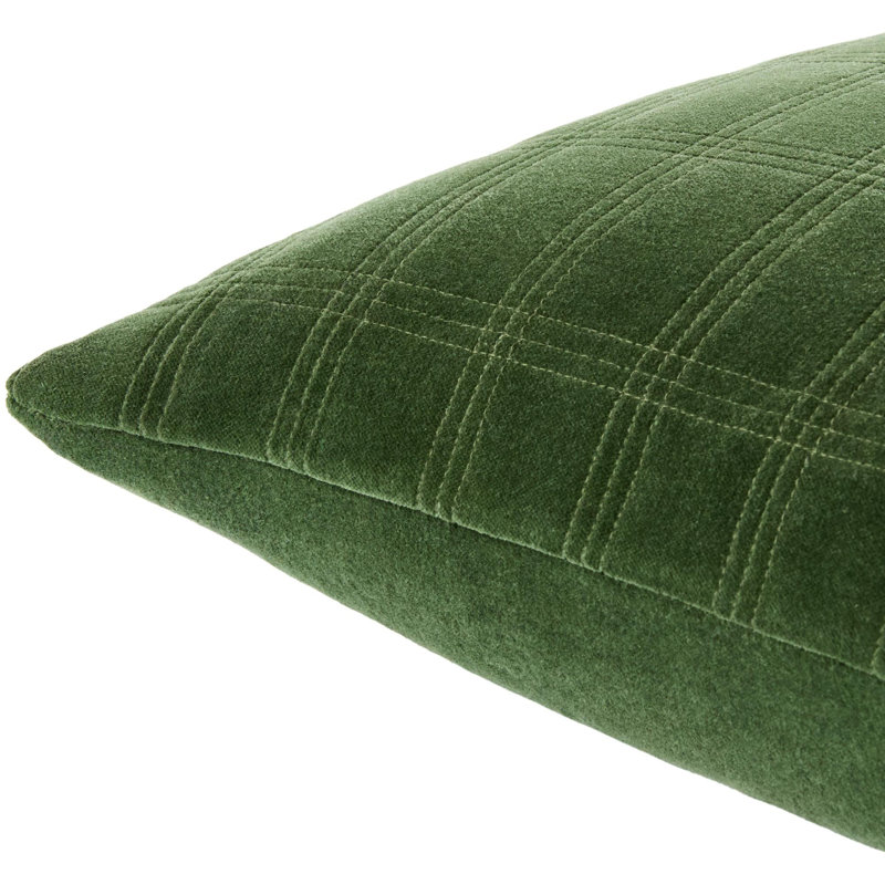 Digby Accent Pillow, Pillow Cover Only - No Insert, Square 18'', Green