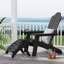 Repose-pieds extérieur en plastique Kacy-Leigh Adirondack-668051370