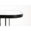 Table de salle à manger de patio de 35 pouces avec plateau en verre trempé Tangkula, table de bistro carrée pour 4 personnes avec trou pour parasol de 1,5 po et structure en métal robuste, table de salle à manger de patio pour la cour, la pelouse, la terrasse et la piscine