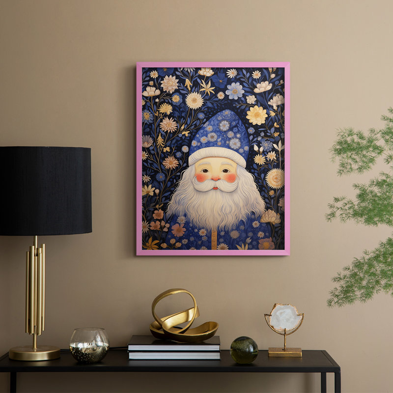 «Christmas Holiday Art» DCLI, reproduction d'art encadrée, H 21 po x l 17 po, Rose
