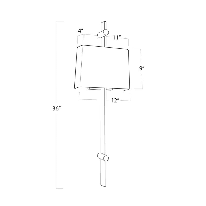Taurus 2 - Light Wallchiere, Polished Nickel