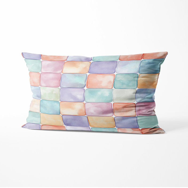 Coussin Patchwork, H 12 po x l 20 po