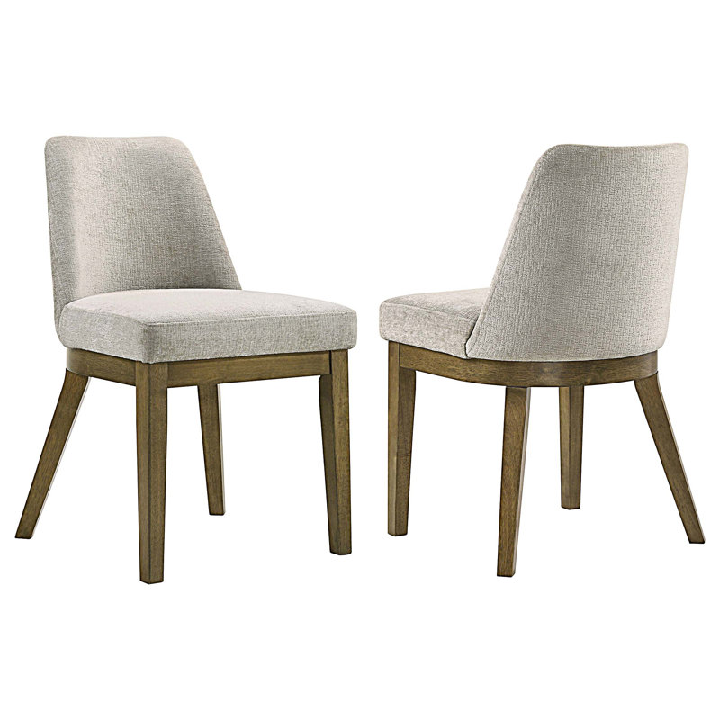 Chaise d'appoint rembourrée, ensemble de 2