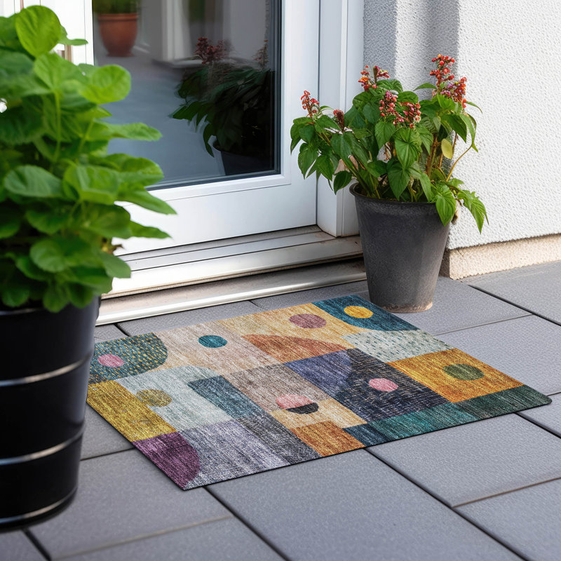 Tapis vert intérieur / extérieur lavable à la machine Chantille ACN1117, Rectangle 1 pi 8 po x 2 pi 6 po