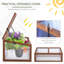 Jorin Small Rustic Polycarbonate Greenhouse With Openable Top Cover