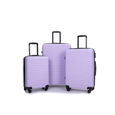 3-Piece Hardshell Luggage Set with TSA Lock & 360° Spinner Wheels