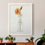 «California Poppy Vase I», toile encadrée de qualité supérieure - prête à être accrochée-433926020-433926138