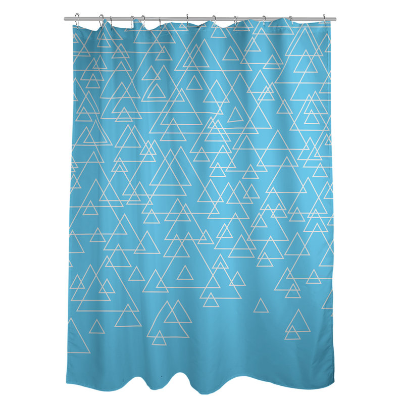 Rideau simple sower katelyn elizabeth dispersed triangles, Bleu