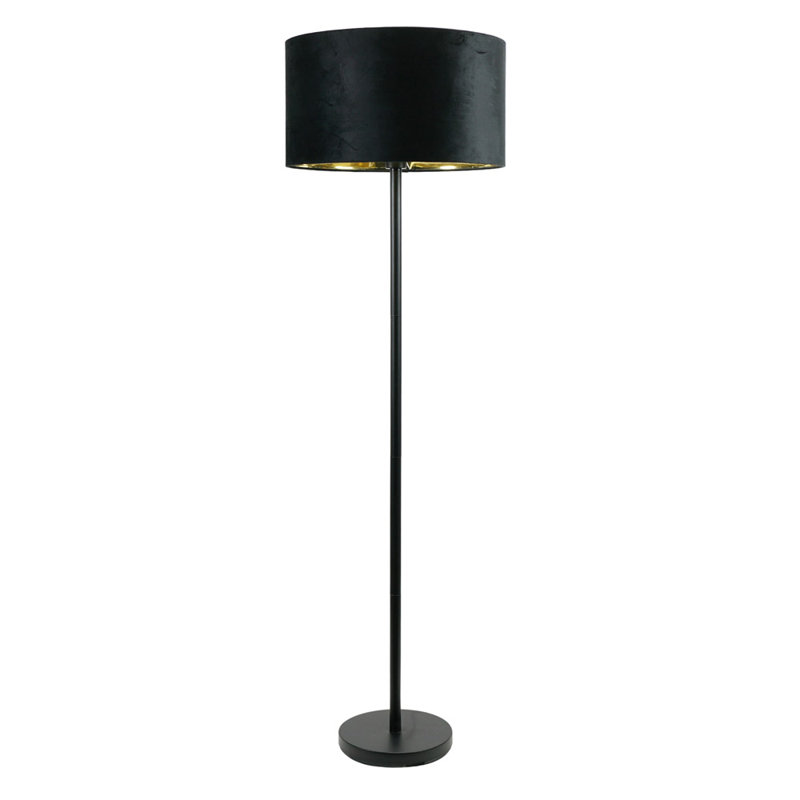 Baillieu 148cm Traditional Floor Lamp, Matte, Black, Yes