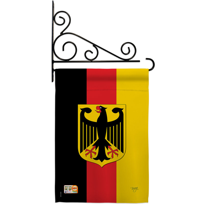 Double Sided 18.5'' H x 13'' W Polyester Flag Set