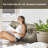 Sit-up Back Comfort 100% Cotton Velvet Button Tufted Bed Rest Headboard Decorative Back Support Pillow, Accent Side Sleeper Body Pillow Compression-102026075-102026077