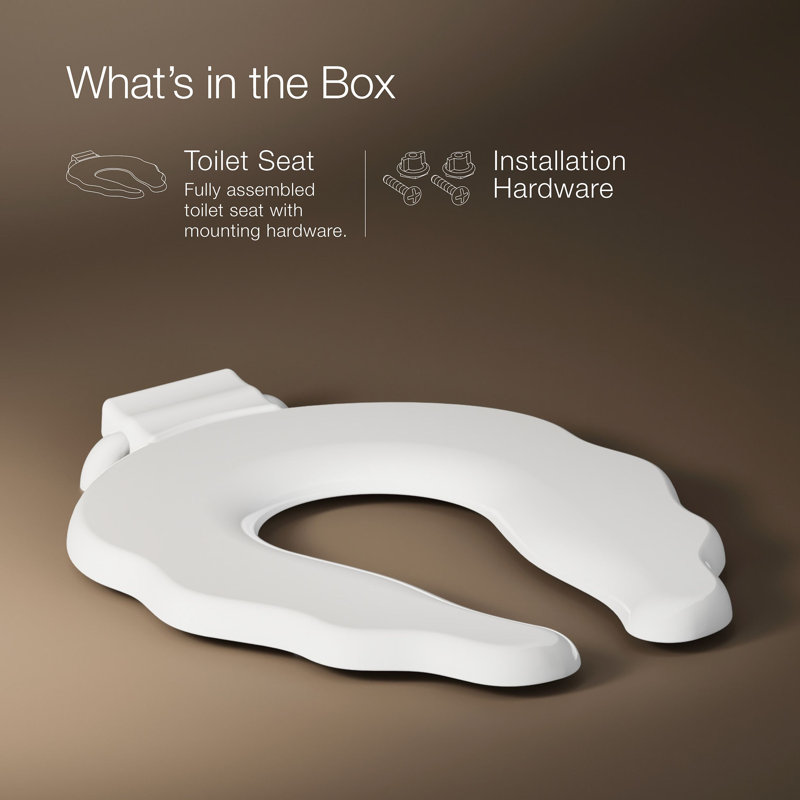 Primary Elongated Toilet Seat, White