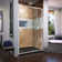 Flex 44" W x 72" H Pivot Semi-Frameless Pivot Shower Door with Clearmax Technology