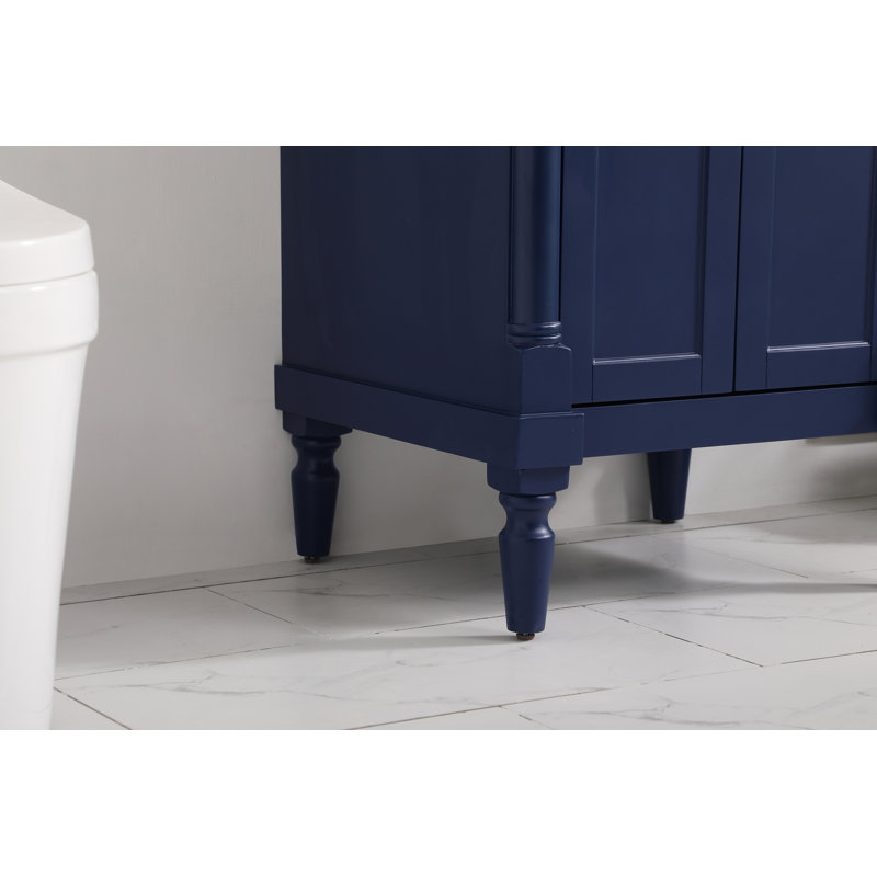Ensemble de meuble-lavabo simple 24 po Lexington, Île Seymour Nord, Galapagos, Blanc