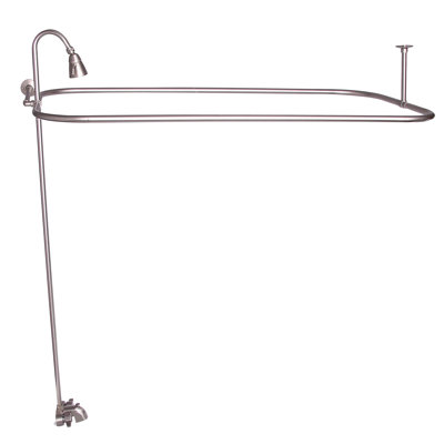 2 Handle Bathroom Clawfoot Tub Faucet with Diverter