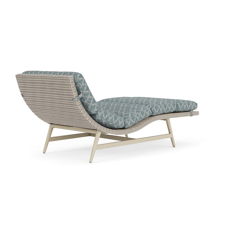 Cascade Outdoor Chaise Lounge, Luna Mist, Linen