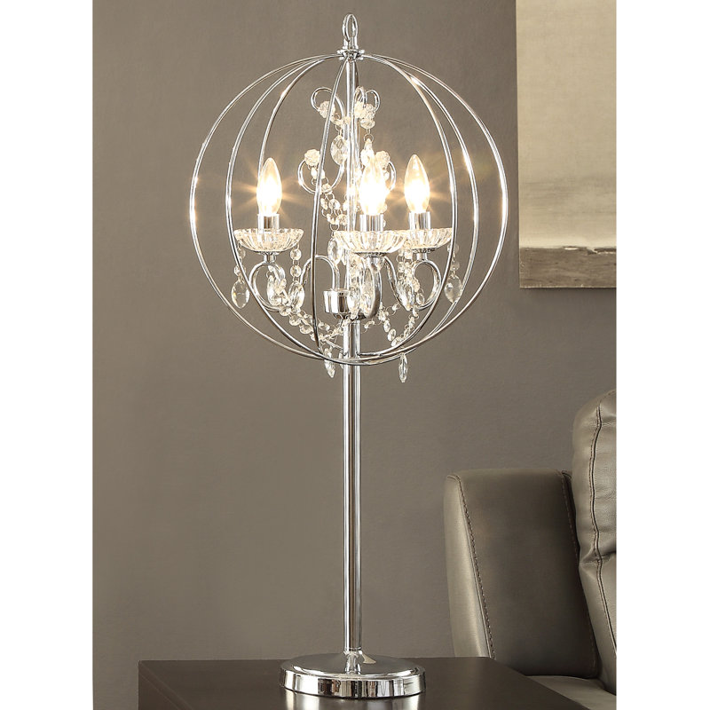 Lampe Jiahao en métal argenté