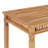 vidaXL Patio Dining Table for 6, Solid Teak Wood, Weather-Resistant Outdoor table Rustic Style, Indoor and Outdoor Use, Elegant Vertical Slats Design, 43.3"x25.6"x31.5", Brown